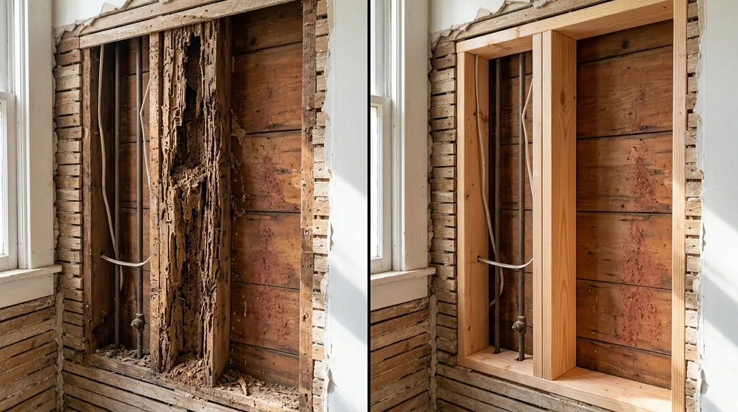 Dry Rot vs Termite Damage: How to Tell What's Eating Your Greensboro Bungalow